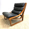 Mid Century Tessa T4 Black Leather Armchair