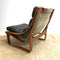 Mid Century Tessa T4 Black Leather Armchair