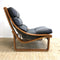 Mid Century Tessa T4 Black Leather Armchair