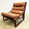 Mid Century Tessa T4 Leather Armchair & Footstool