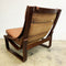 Mid Century Tessa T4 Leather Armchair & Footstool