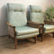 Mid Century ‘Fler’ Rattan Sided Lounge Chairs