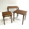 Nest Of 3 Teak And Blackwood Mid Century Side Tables By Noblett