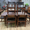 New Guinea Mahogany & Teak Dining Table & 8 Chairs