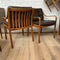 Pair Artes Studio ‘SYDNEY’ Mid Century Bentwood Leather Lounge chairs