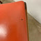 Pair of Orange Vinyl Retro Bar Stools