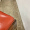 Pair of Orange Vinyl Retro Bar Stools