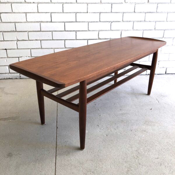 Mid Century Parker Lip Ended Mid Century Coffee Table