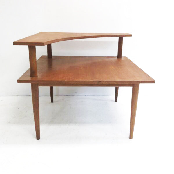 Parker Mid Century 2 Tier Corner Table