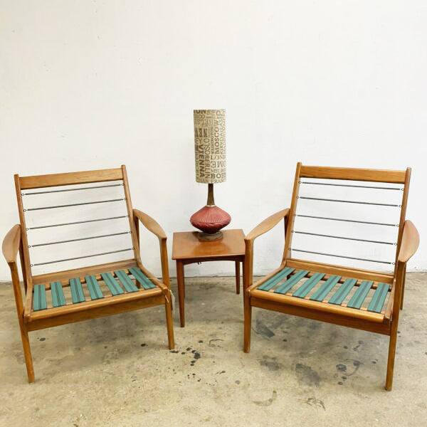 Mid Century Parker Teak Armchairs