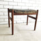 Rare Mid Century Danish Teak And Leather Footstool