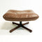 Rare Mid Century Tessa Leather Footstool