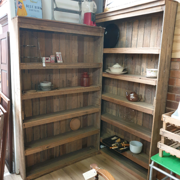Recycled timber Wooden shelving Book Shelf