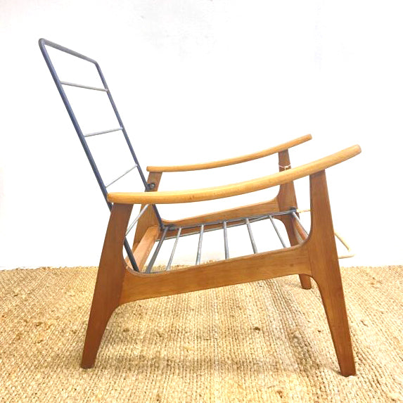 Restored Mid Century Australian Reclining Armchair - Upholstery incl