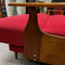 Retro 3 Seater 1960’s Daybed Lounge Original Red Upholstery