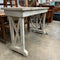 Rustic White Oregon Console Table Bench
