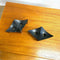 Set 4 Mid Century Brutalist Cast Iron Candle/Taper holders
