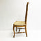 Set Of 4 French Provincial Style Rush Seat Ladder Back Dining Chairs