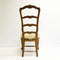 Set Of 4 French Provincial Style Rush Seat Ladder Back Dining Chairs