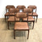 Set 6 Danish Johannes Andersen Mid Century Dining Chairs New Leather