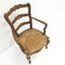 Set 8 Hand Carved Rush Seated French Provincial Style Dining Chairs
