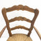 Set 8 Hand Carved Rush Seated French Provincial Style Dining Chairs