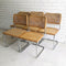 Set of 6 1980s ‘Cesca’ Style Rattan Cantilever Dining Chairs
