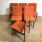 Six Parker Mid Century Slab Back Dining Chairs - New Upholstery