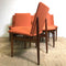 Six Parker Mid Century Slab Back Dining Chairs - New Upholstery