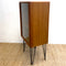 Mid Century Danish Dyrlund Teak Entertainment Display Cabinet