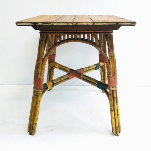 Stunning Antique Restored Cane Table