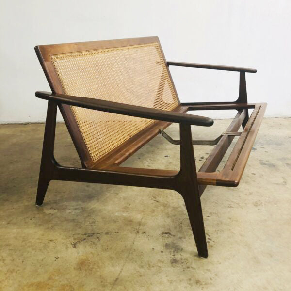 Stunning Parker Rattan back three seater lounge - Upholstery Included