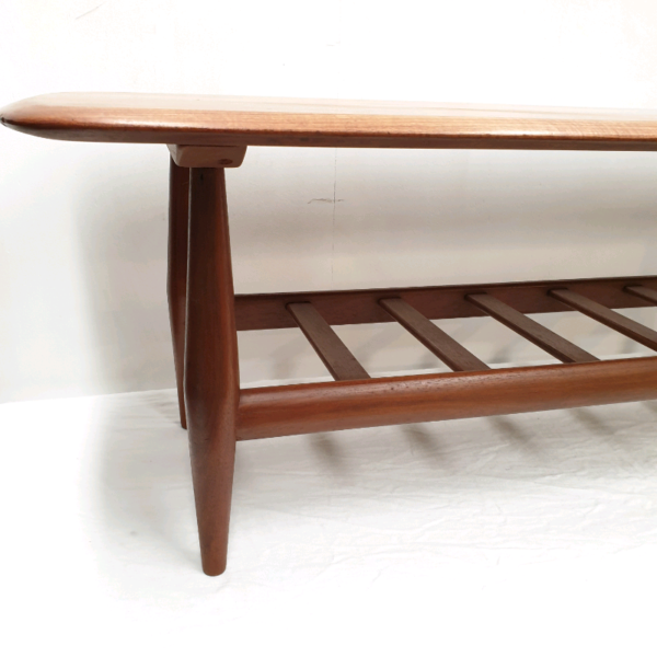 TH Brown Teak Coffee Table