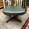 Tessa Green Leather Foot Stool