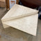 Vintage Split Level Travertine Sectional Coffee Table