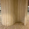 Vintage Unfilled Travertine Oval Dining Table S Shaped Base