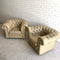 Vintage Bone Leather Chesterfield Armchairs