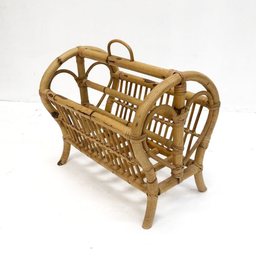 Retro Vintage Cane Magazine Rack