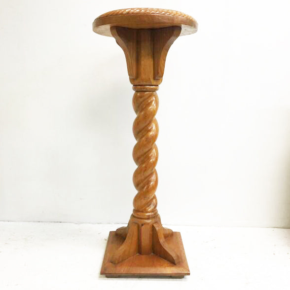 Vintage Barley Twist Cedar Pedestal