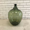 Vintage Green Glass Carboy Flagon Bottle