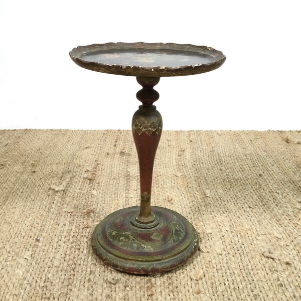 Vintage Hand Painted Italian Wine Side Table