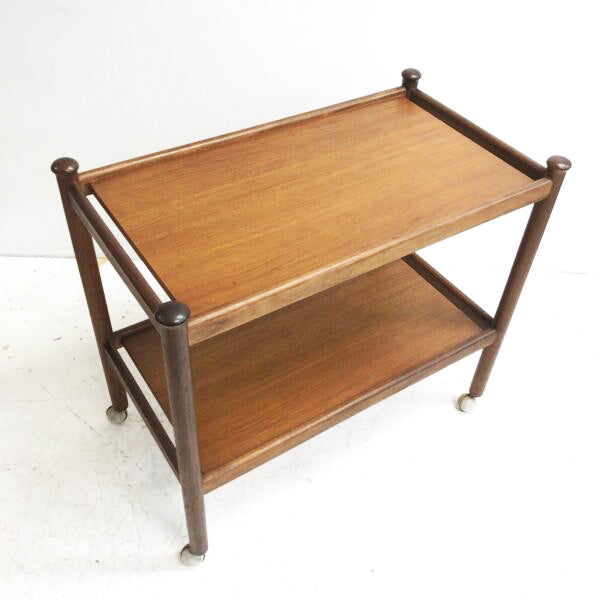 Vintage Parker 1970s Teak Drinks Trolley
