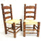 Vintage Rush Seat Chairs - Priced Individually