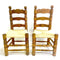 Vintage Rush Seat Chairs - Priced Individually