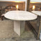 Vintage Travertine Large Oval Dining Table