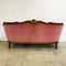 Vintage Watermelon Pink Italian Sofa