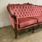 Vintage Watermelon Pink Italian Sofa