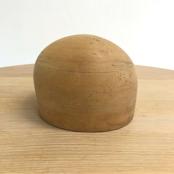 Vintage Wooden Milliner’s Millinery Hat Block