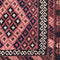 Vintage Wool Kilim Diamond Patterned Rug