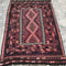 Vintage Wool Kilim Diamond Patterned Rug
